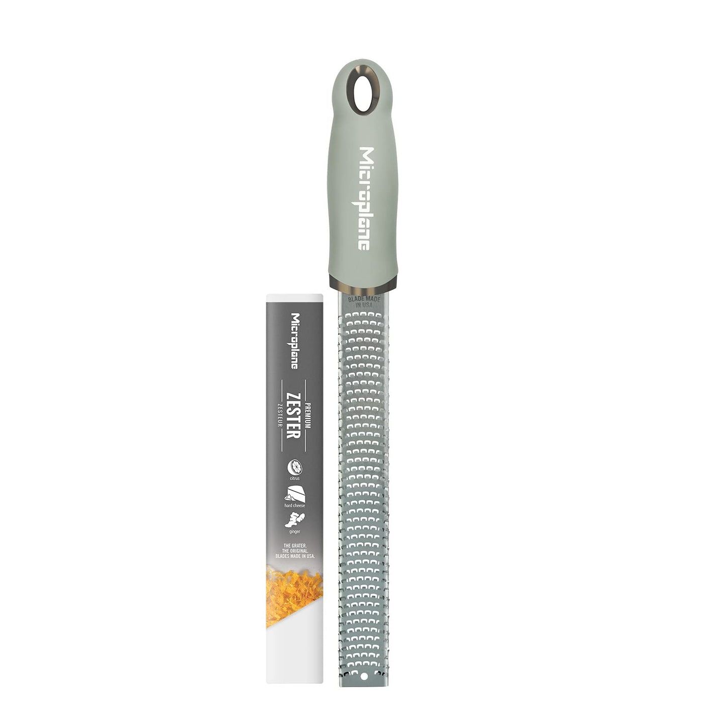 Microplane Premium Classic Series Zester 18/8, Black - Lemon Zester & Cheese Grater & Vegetable Grater - Citrus, Parmesan Cheese, Garlic, Ginger, Nutmeg, Chocolate - Stainless Steel Grater