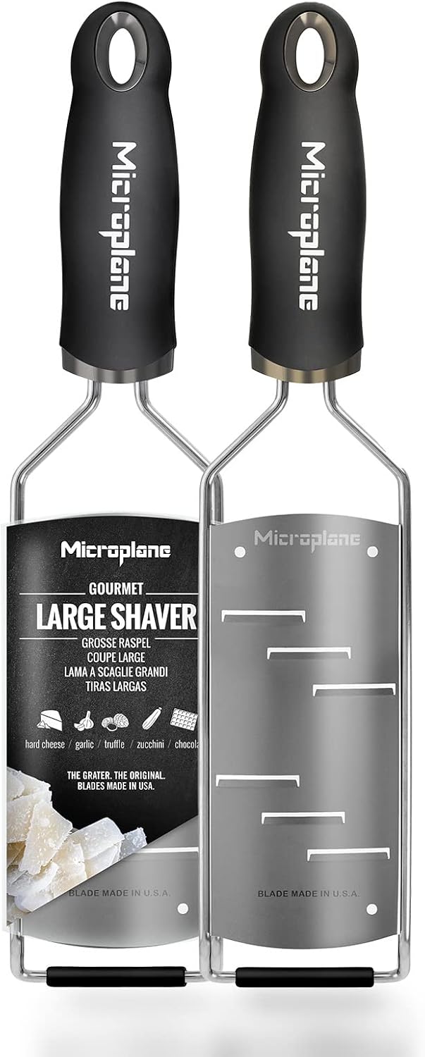 Microplane Gourmet Series Hard Cheese Grater (Fine, Black)