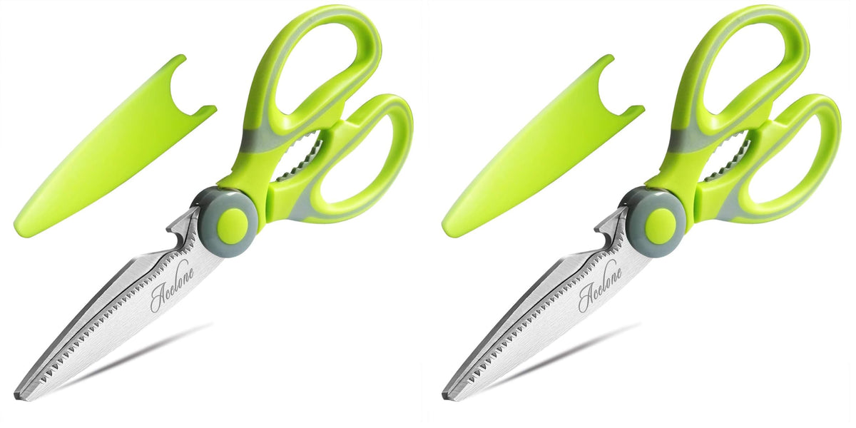 Acelone Kitchen Shears,Premium Heavy Duty Shears Ultra Sharp Stainless Steel Multi-function Kitchen Scissors for Chicken/Poultry/Fish/Meat/Vegetables/Herbs/BBQ…