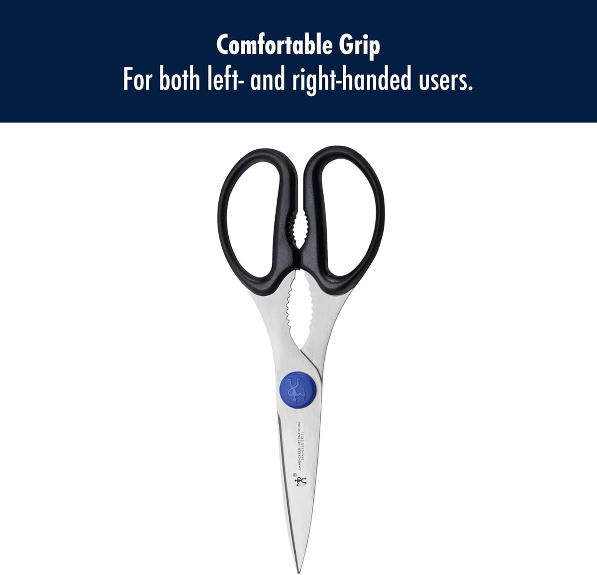 Henckels Kitchen Scissors, Micro Serrated Blade Edge, Stainless Steel