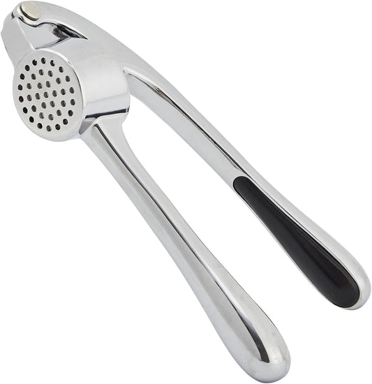 HiramWare Garlic Press, Premium Rust Proof Kitchen Garlic Mincer Crusher Squeezer with Ergonomic handle, Ginger Crusher with Good Grip, Easy to Clean, Dishwasher Safe