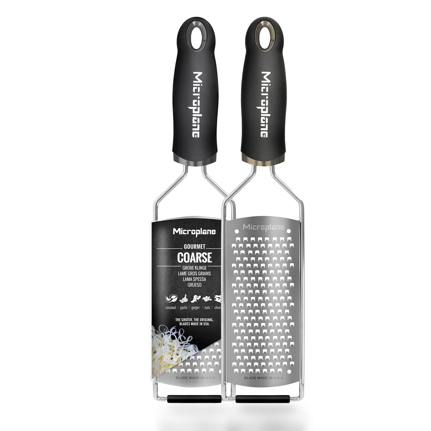 Microplane Gourmet Series Hard Cheese Grater (Fine, Black)