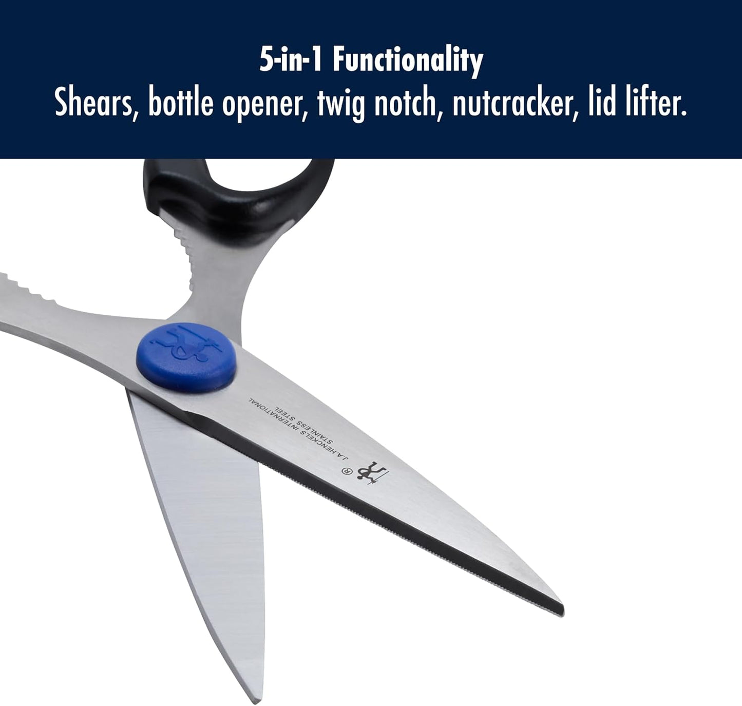 Henckels Kitchen Scissors, Micro Serrated Blade Edge, Stainless Steel