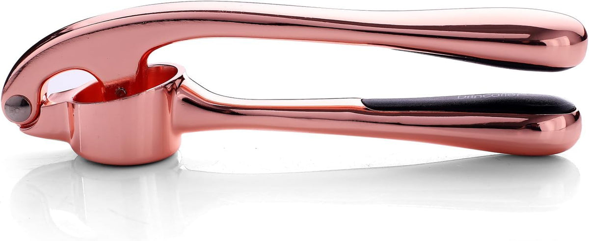 Kitchen Garlic Press, Rust Proof & Dishwasher Safe Garlic Mincer, Durable Garlic Crusher, Easy to Clean and Squeeze, Rose