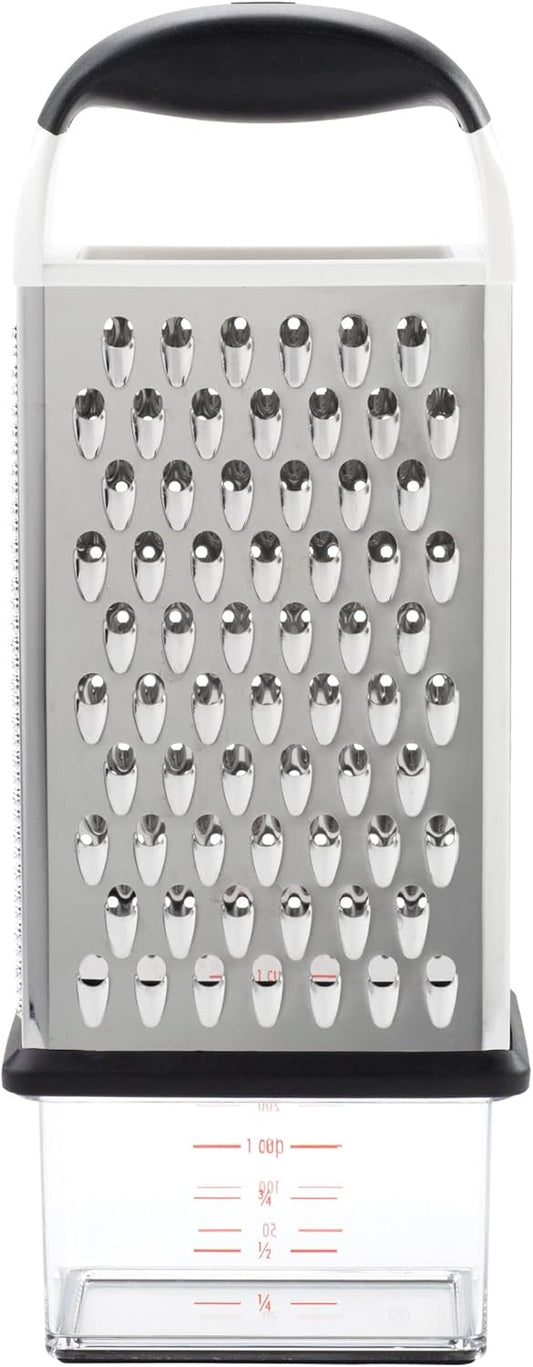 OXO Good Grips 4-Sided Box Grater for Cheese & Vegetables with Container