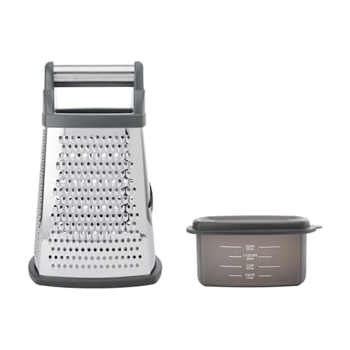 KitchenAid Gourmet 4-Sided Stainless Steel Box Grater with Detachable Storage Container