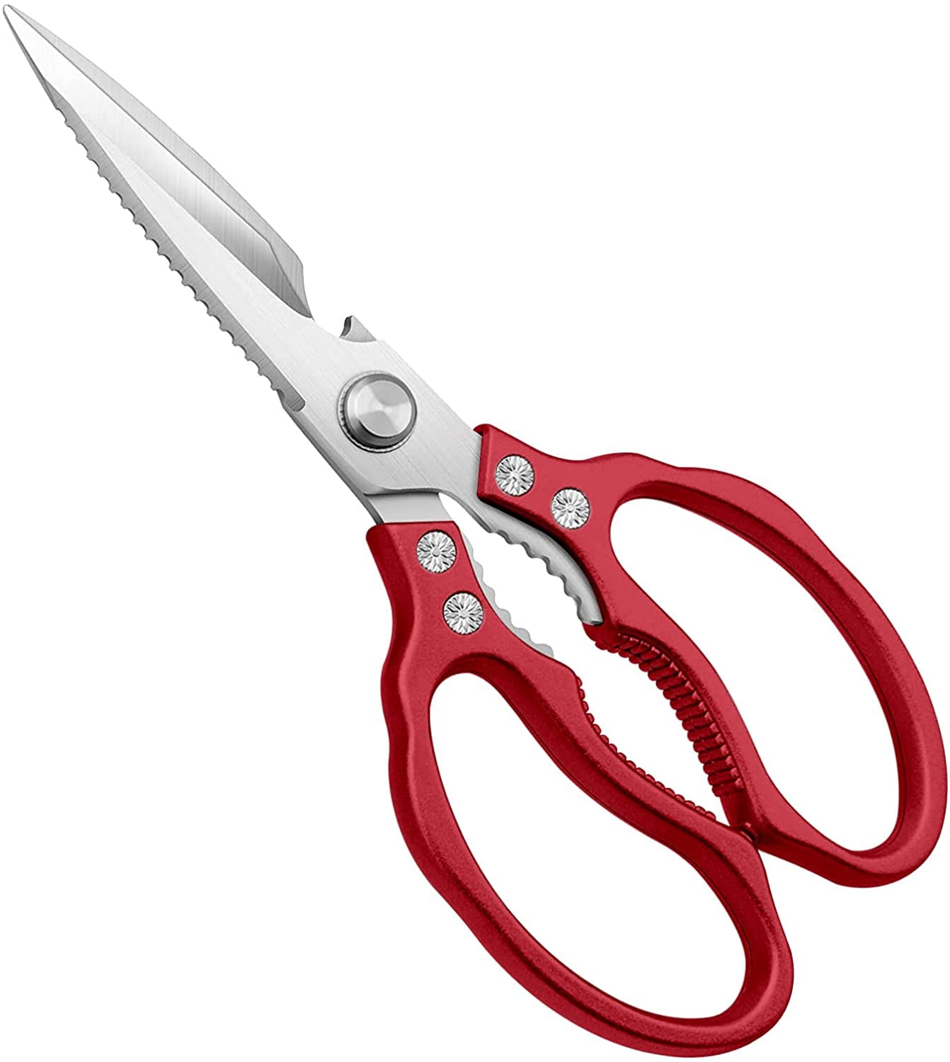 AWinjoy Kitchen Scissors, Heavy Duty Sharp Shears Dishwasher Safe, Kitchen Accessories Cooking Shears for Meat Chicken Fish Poultry Herb Bread (gold)