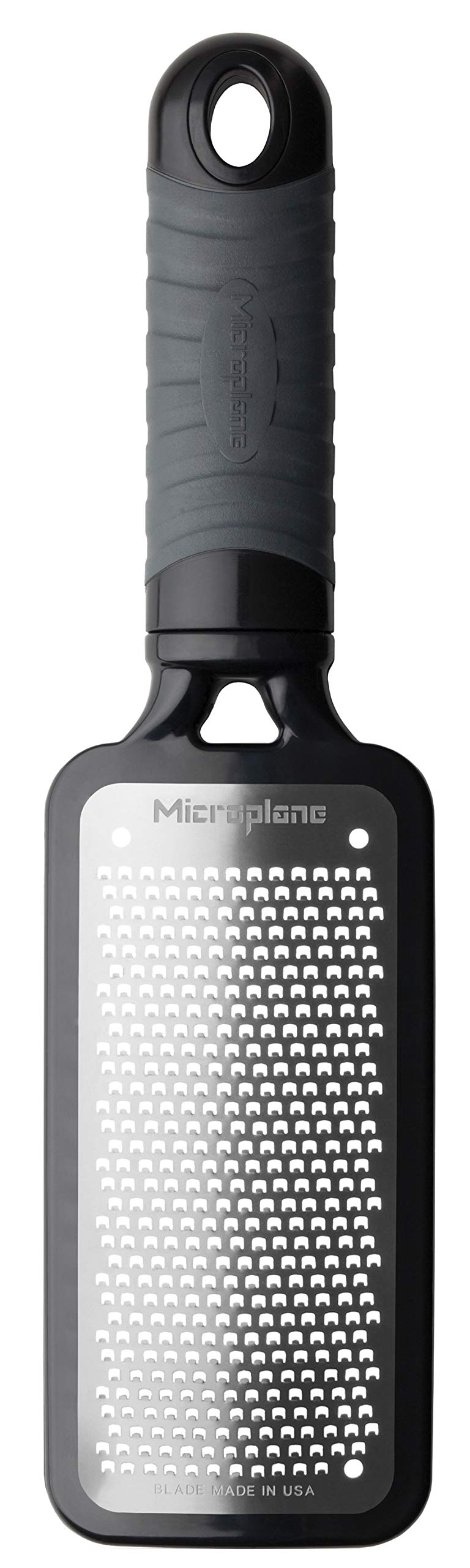 Microplane Home Series Multipurpose Coarse Grater - Easy to Use, Perfect for Everyday Cooking (Black)