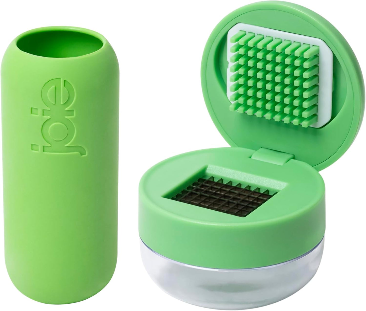 Joie Garlic Press and Chopper with Storage Container, Stainless Steel Blade