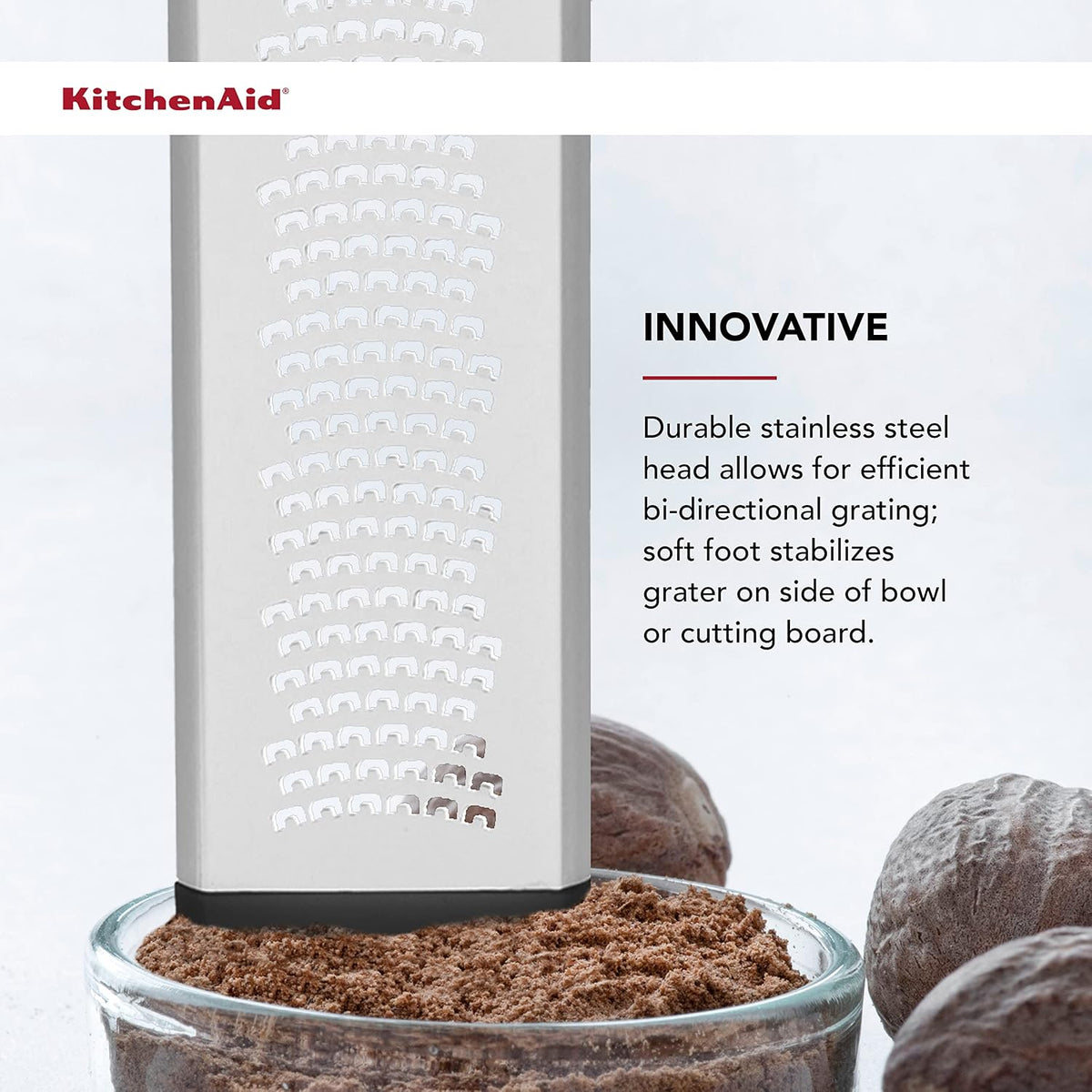 KitchenAid KE321OHOBA Classic Etched Fine Grater, One Size, Black 2