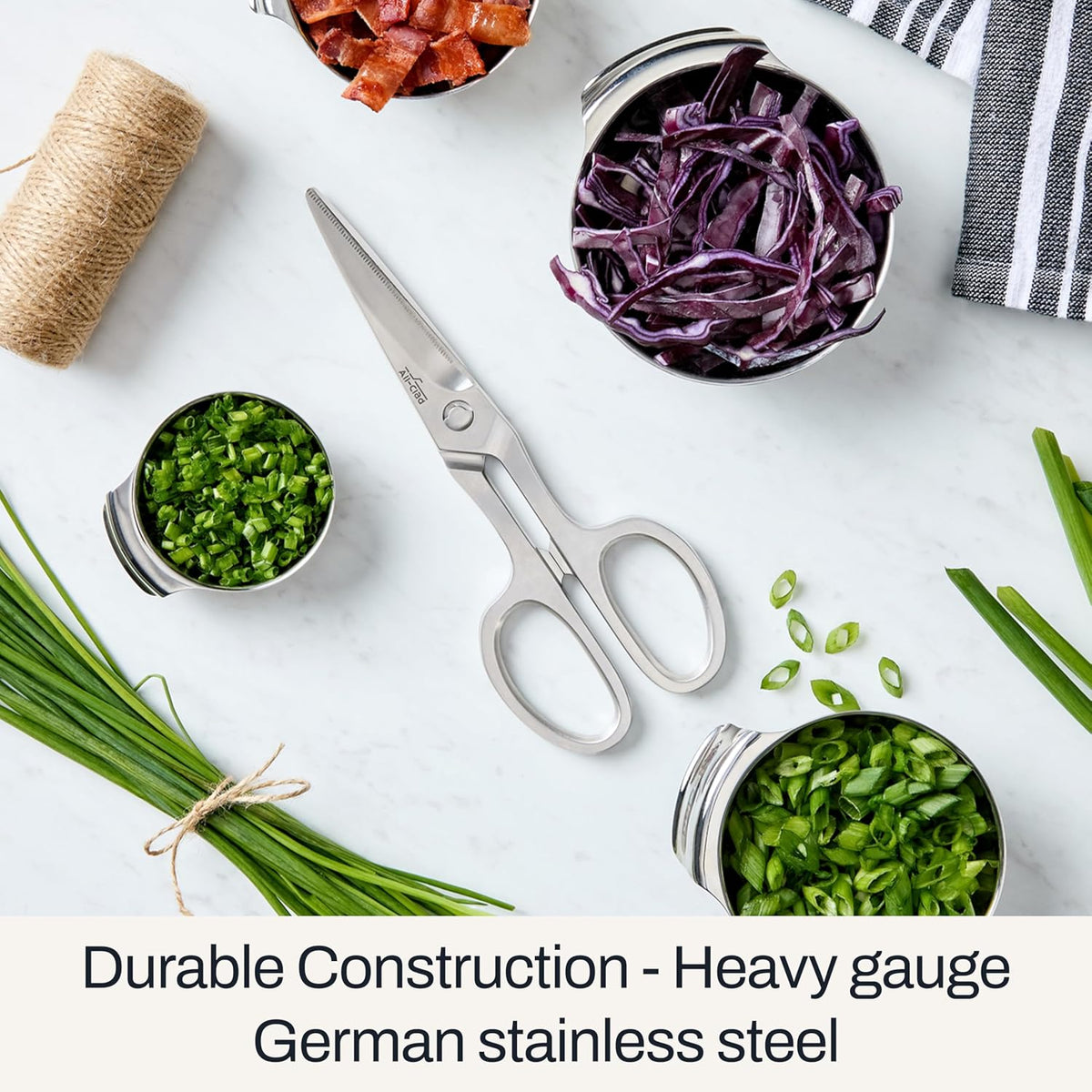 All-Clad German Stainless Steel 8-inch Shears, Kitchen Tools