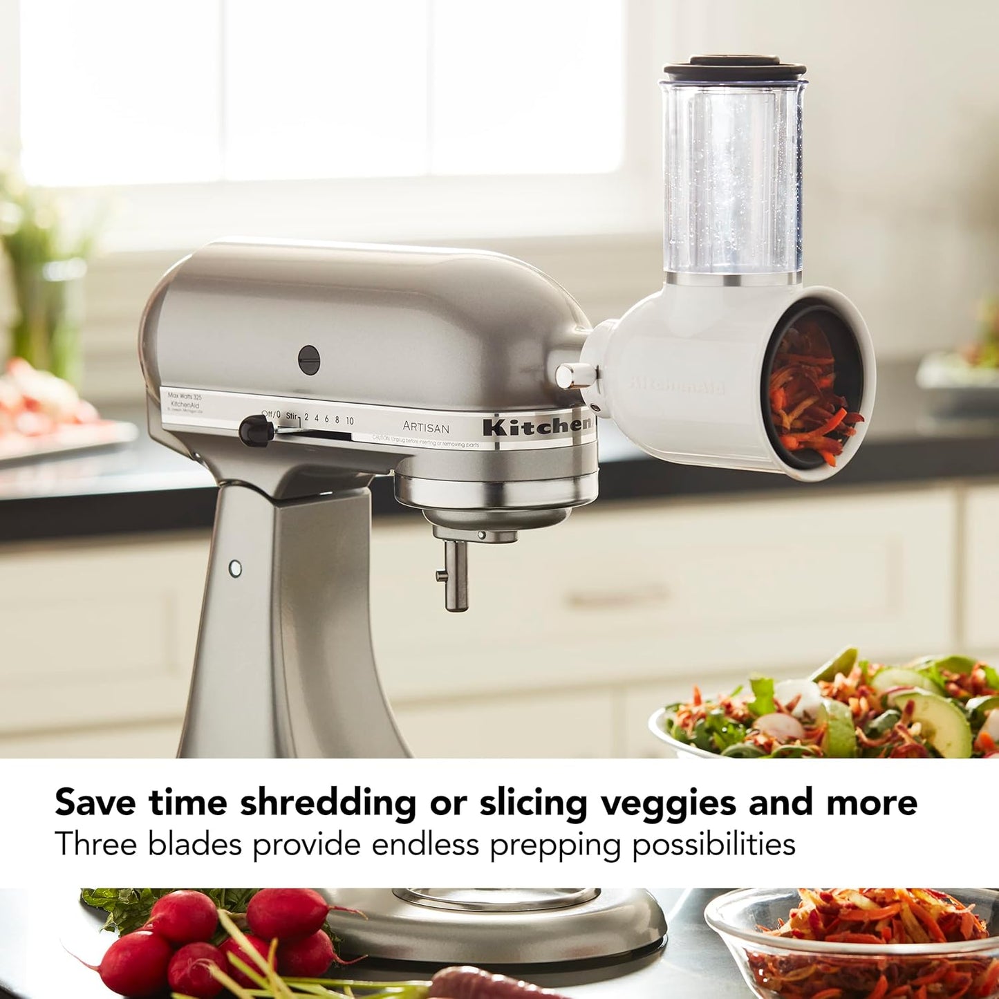 KitchenAid KSMVSA Fresh Prep Slicer and Shredder Attachment